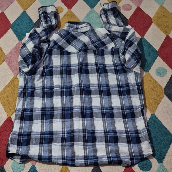Lucky Brand "True Indigo" Classic Fit Flannel Shirt. - Picture 7 of 7